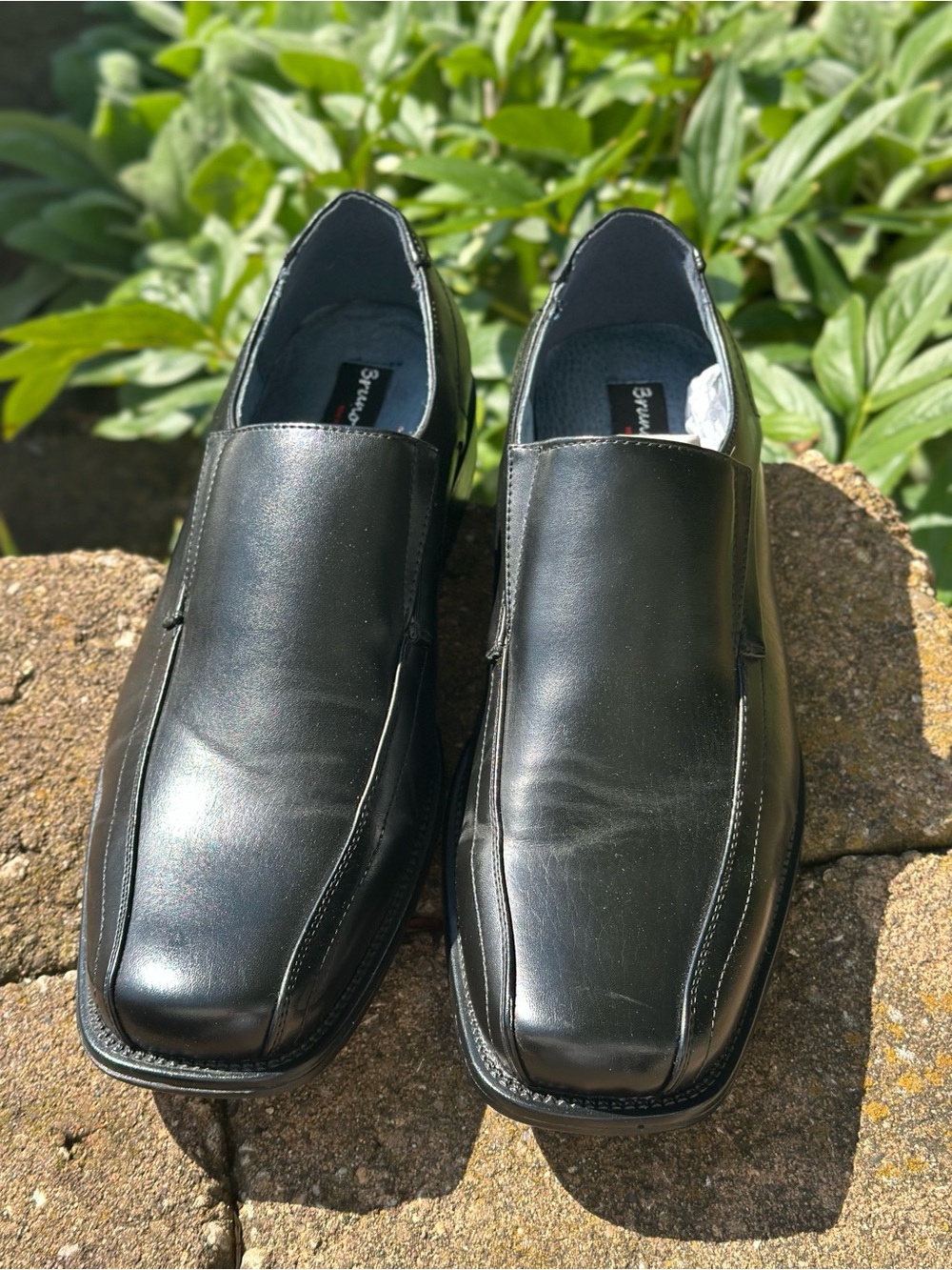 Bruno Marc Men's Black Slip-On Dress Loafers